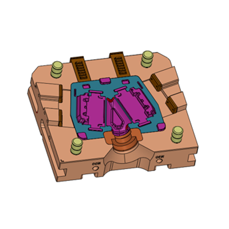 Aluminium gegoten batterijcompartimentplaat Eén mal Twee gaten Aluminium gegoten batterijcompartimentplaat Eén mal Twee gaten