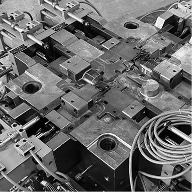 Gegoten behuizing van aluminiumlegering